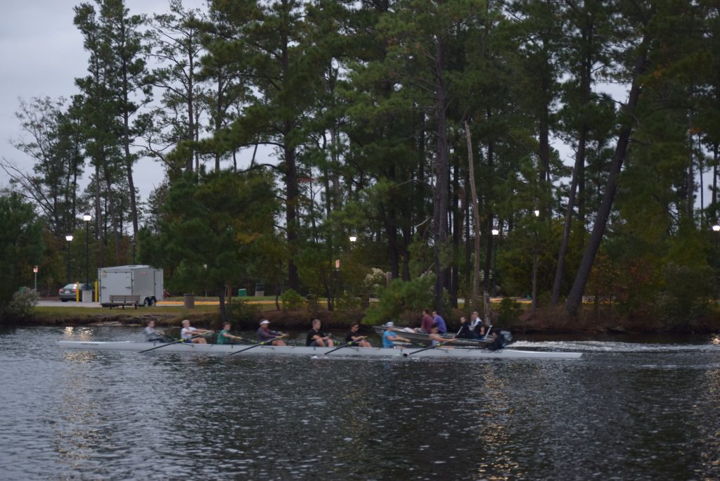 Rowers at practice