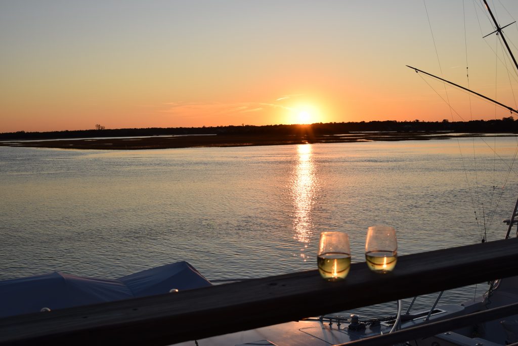 Preparing for sunset in Wrightsville