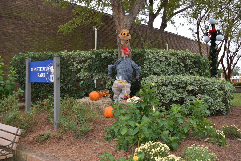 Art in downtown park