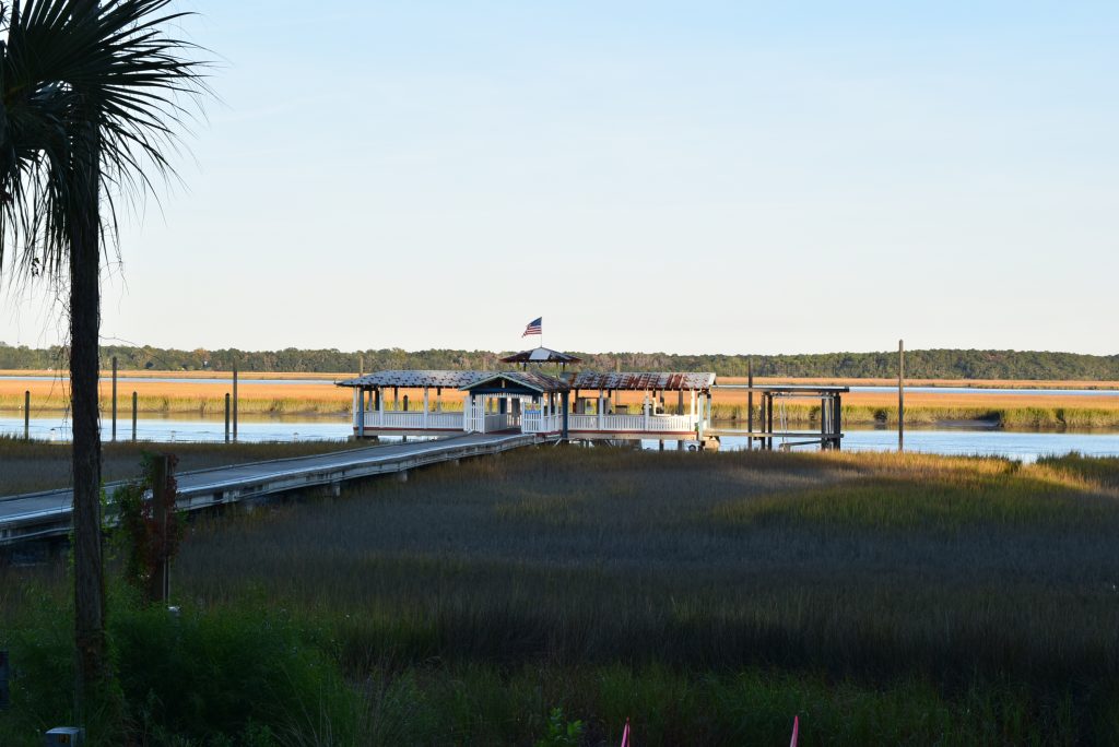 View of marsh land anf view from Scout