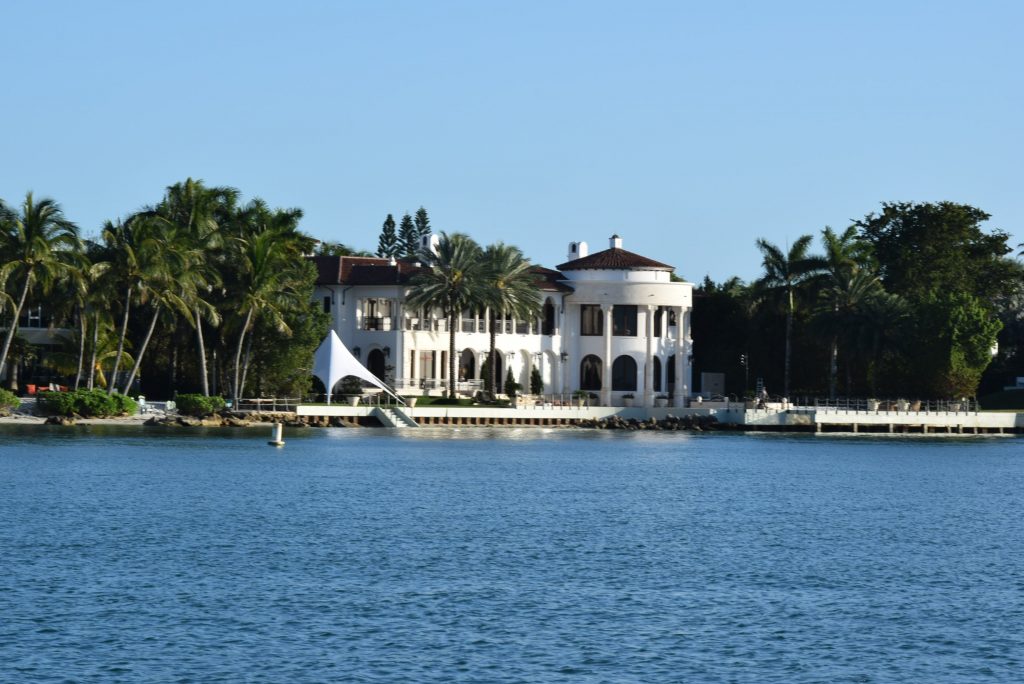 Nice home viewed from Scout at anchor