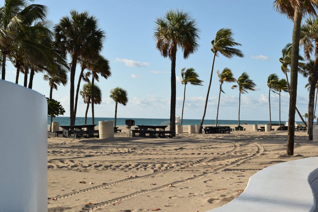 Lovely beach in Ft. Lauderdale across from Bahia Mar