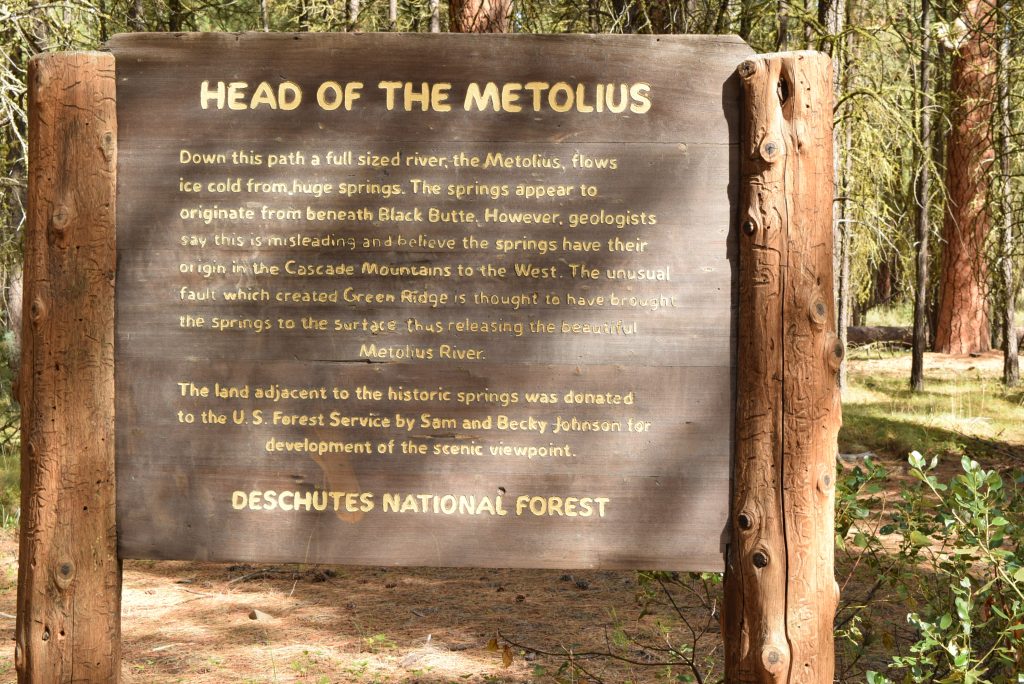 Head of Metolius River - 50,000 gallons per minute flows from base