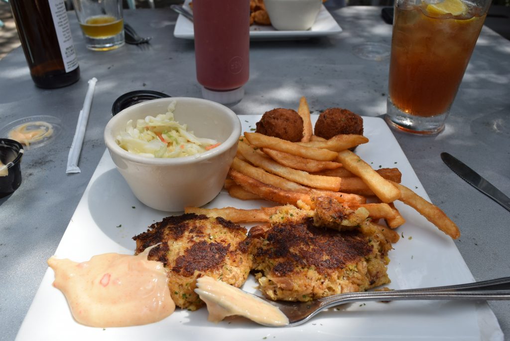 Crab Cake Plate $12