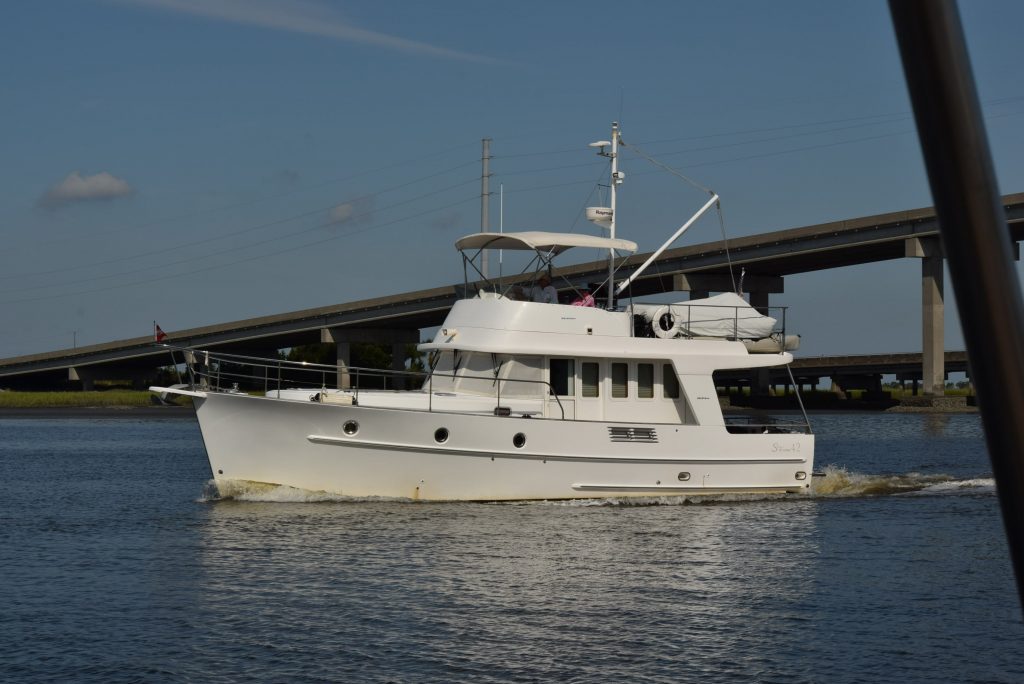 Pleasure craft passing by